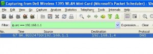 wireshark display filter ip address